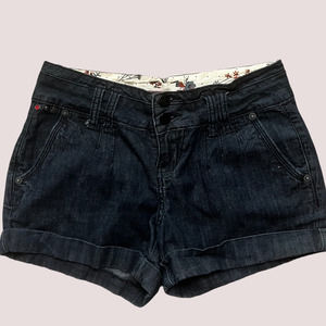 T5 Cuffed Denim Shorts, Size 5